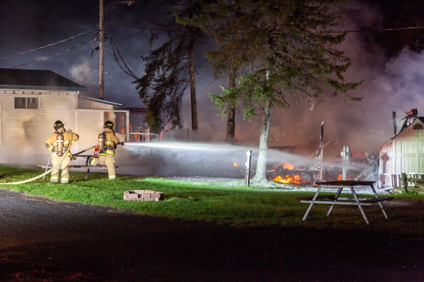 Un incendie de roulotte au camping de La Roche D'or