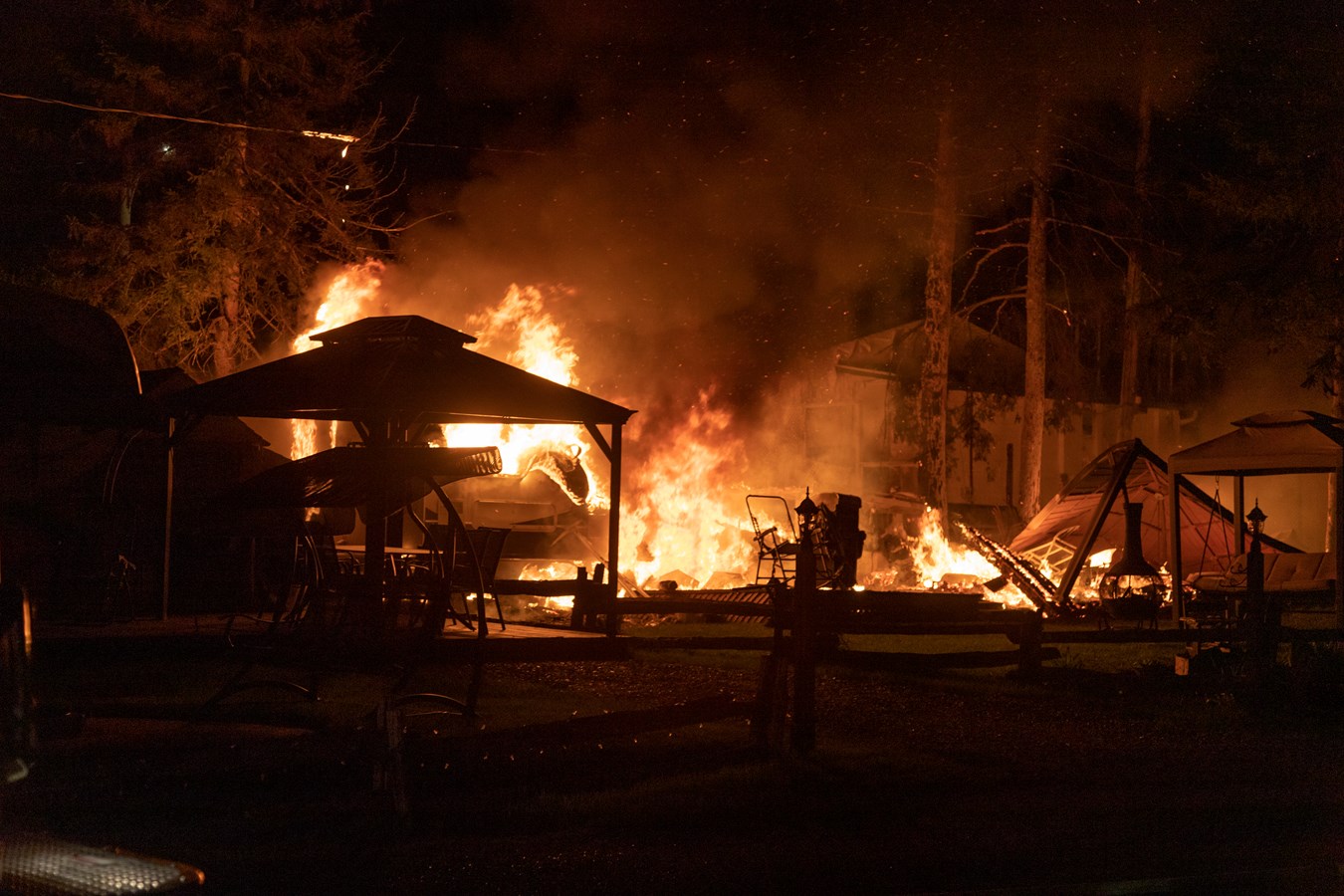Un incendie de roulotte au camping de La Roche D'or