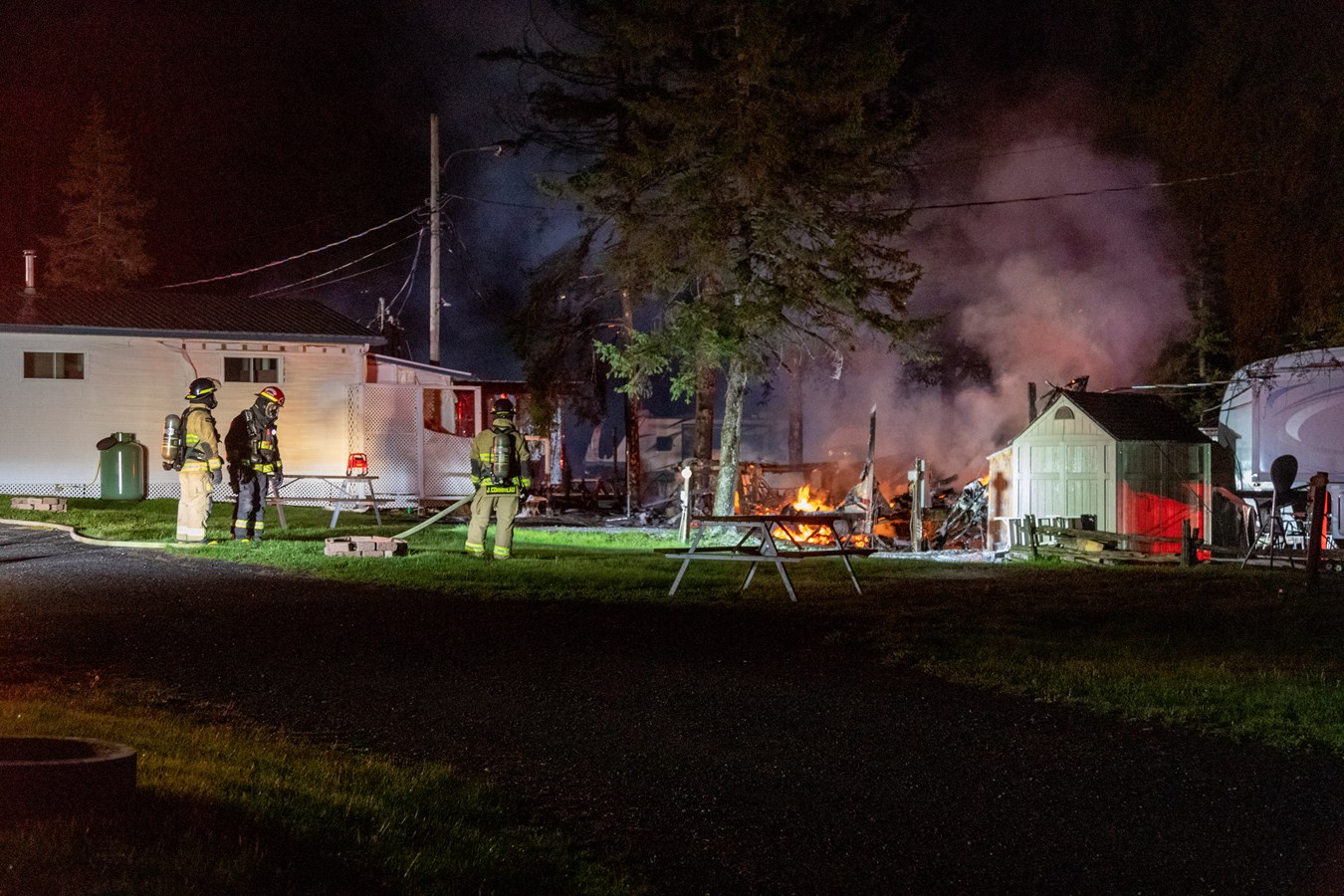 Un incendie de roulotte au camping de La Roche D'or