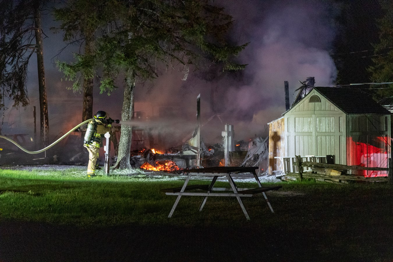 Un incendie de roulotte au camping de La Roche D'or