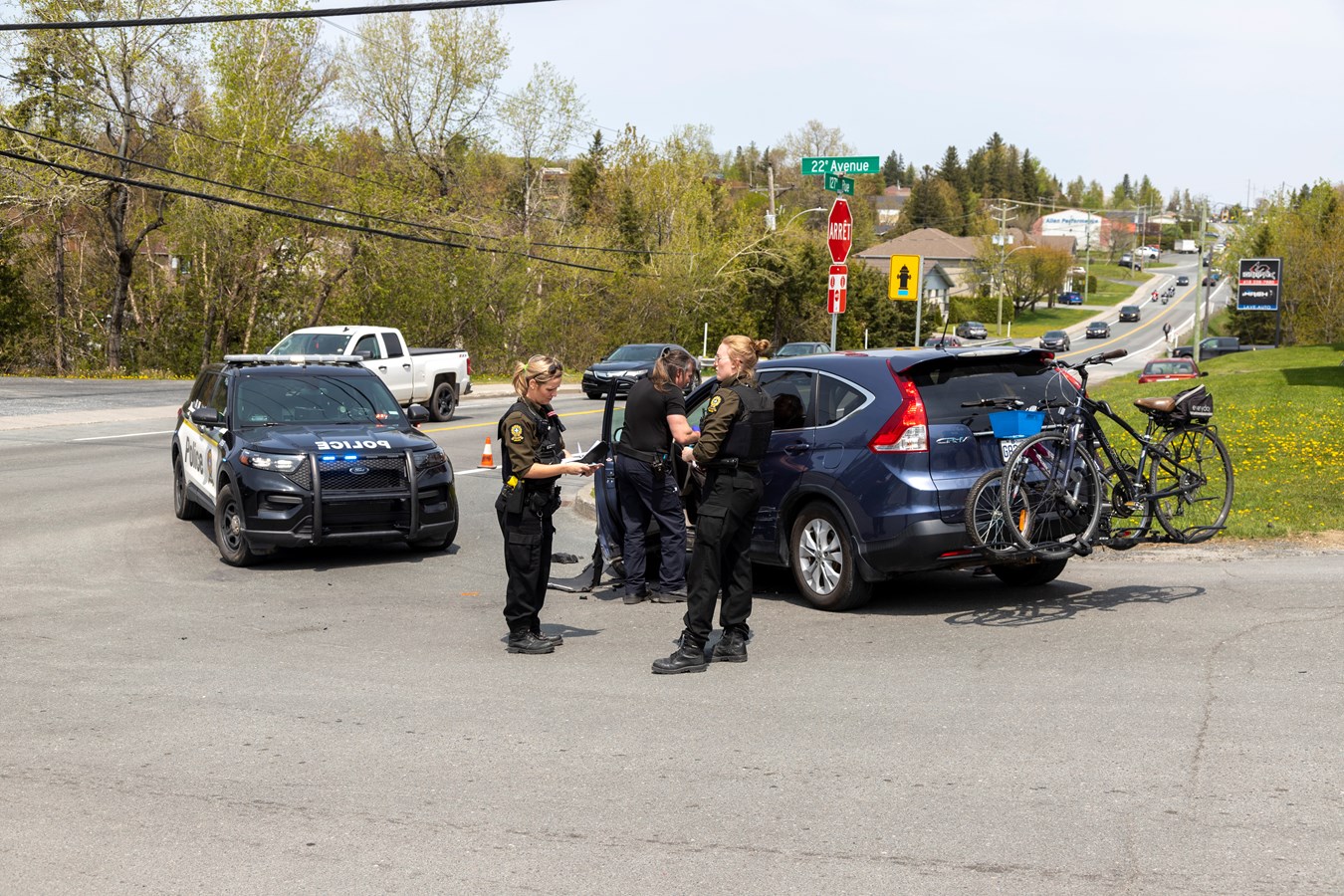 Trois véhicules impliqués dans un accident à Saint-Georges