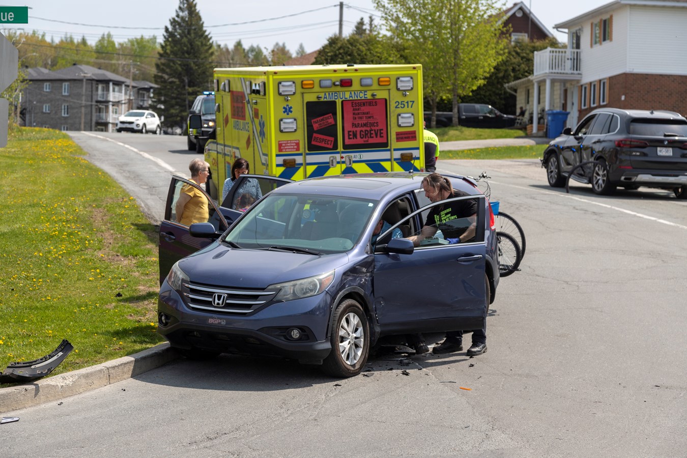 Trois véhicules impliqués dans un accident à Saint-Georges