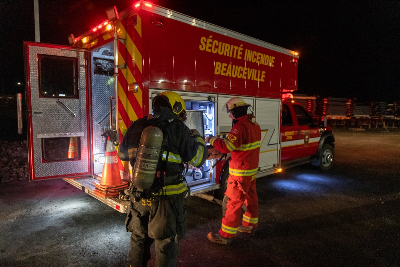 Début d'incendie chez Quirion Métal à Beauceville