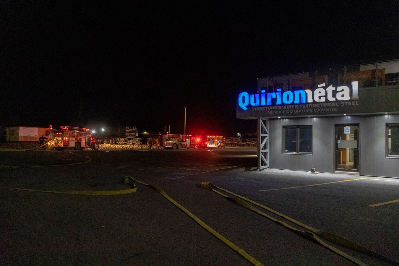 Début d'incendie chez Quirion Métal à Beauceville