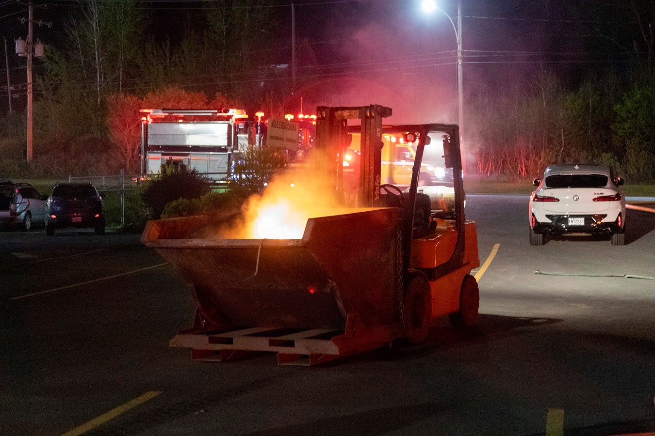 Début d'incendie chez Quirion Métal à Beauceville