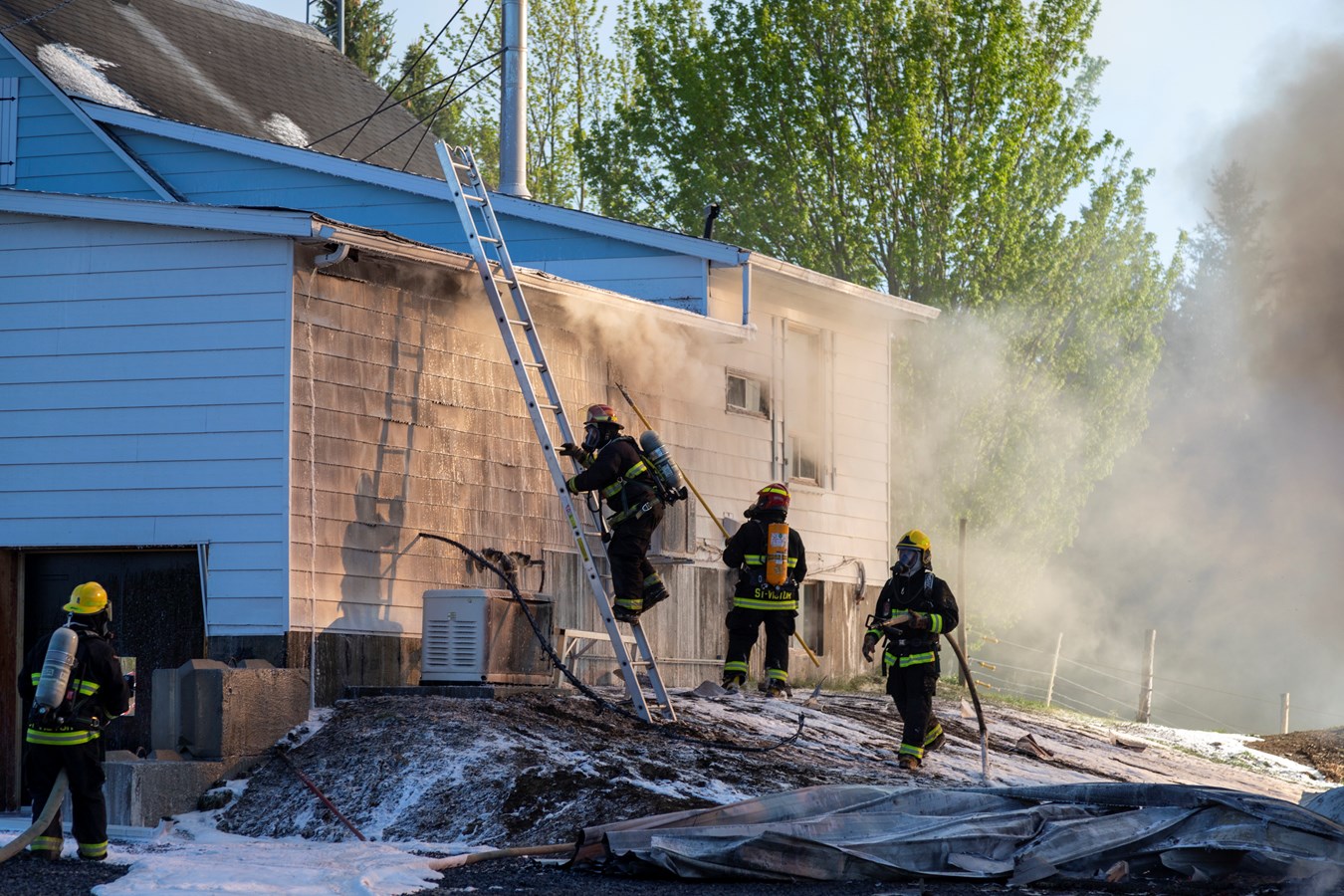 Incendie à Saint-Alfred: photos et détails supplémentaires