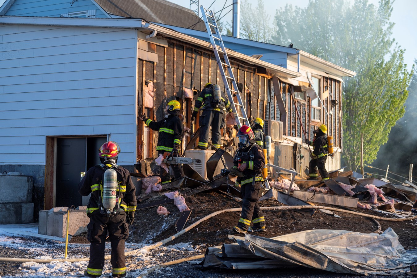 Incendie à Saint-Alfred: photos et détails supplémentaires