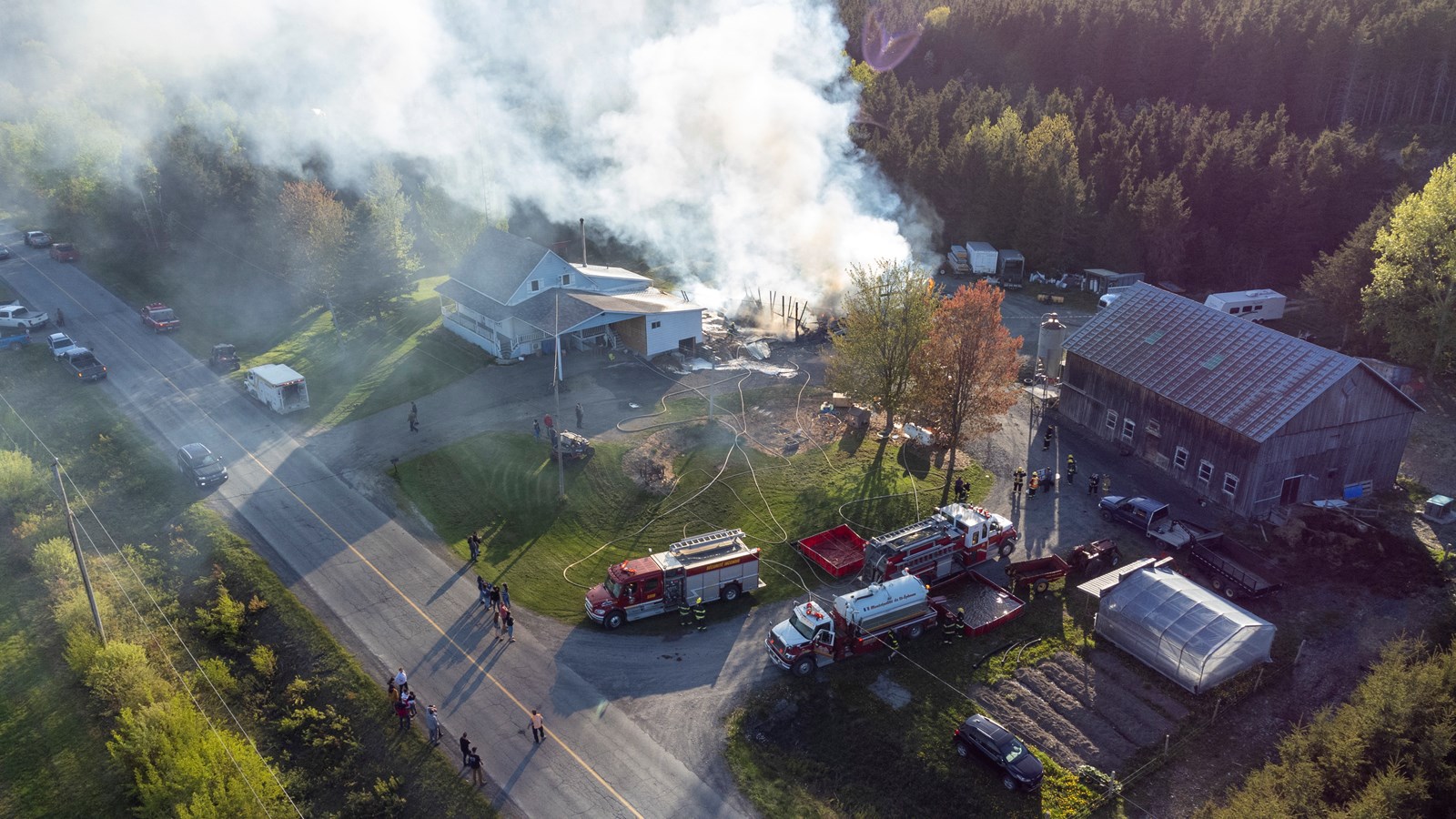 Incendie à Saint-Alfred: photos et détails supplémentaires