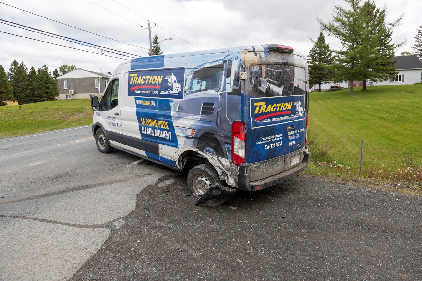 Accident sur la route 204 à Saint-Georges