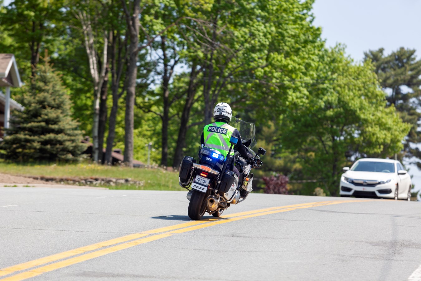 Le Tour cycliste des policiers de Laval de passage en Beauce