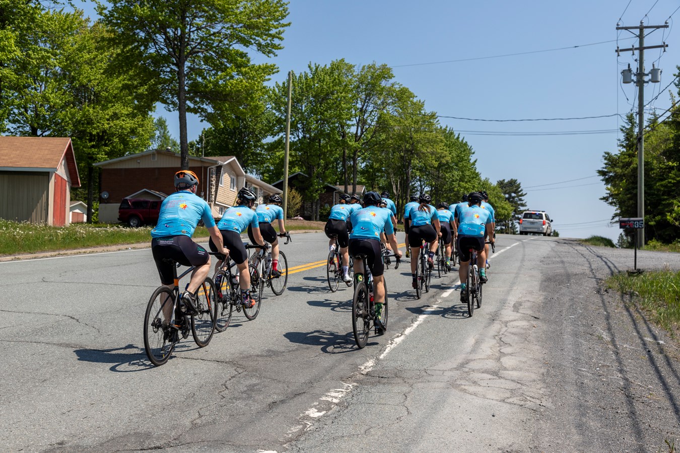 Le Tour cycliste des policiers de Laval de passage en Beauce