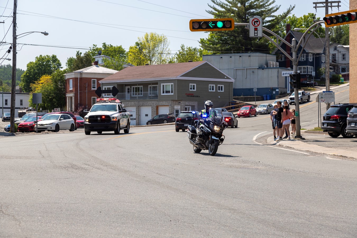 Le Tour cycliste des policiers de Laval de passage en Beauce