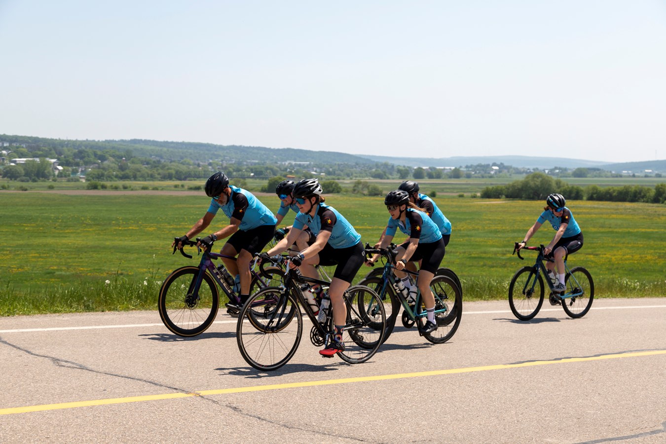 Le Tour cycliste des policiers de Laval de passage en Beauce