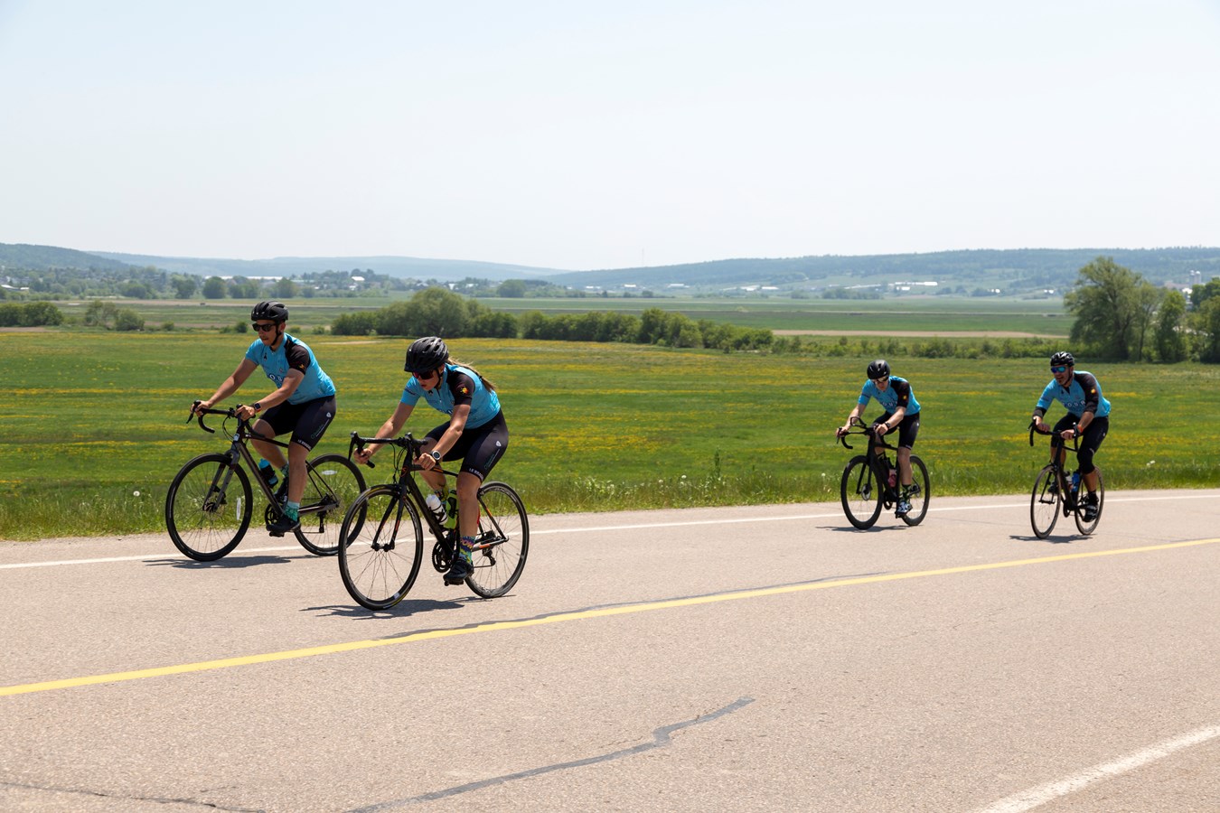 Le Tour cycliste des policiers de Laval de passage en Beauce