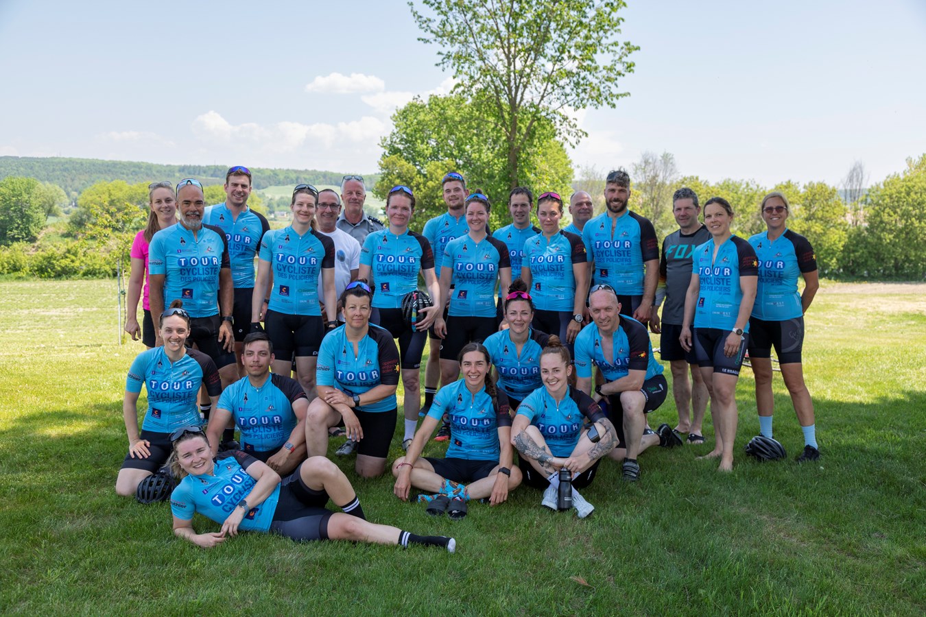 Le Tour cycliste des policiers de Laval de passage en Beauce