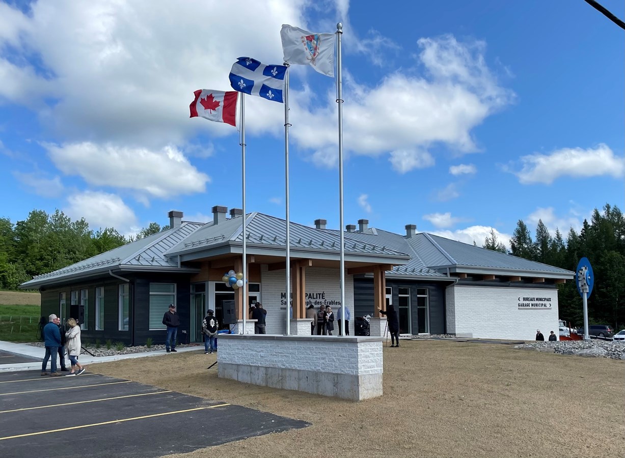 Un nouveau bâtiment municipal à Saint-Joseph-des-Érables
