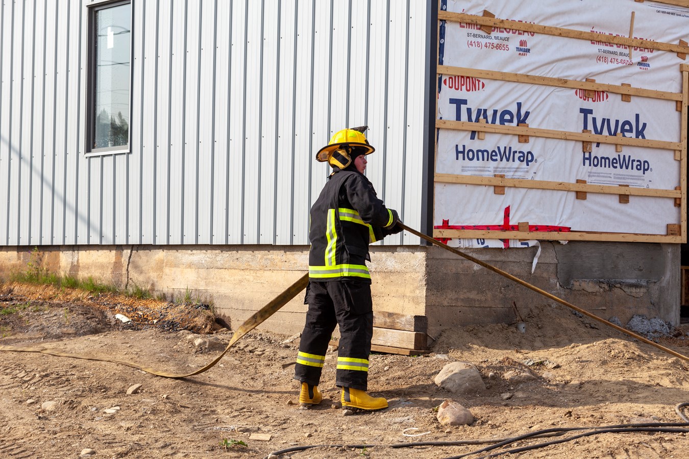 Saint-Frédéric: incendie dans un garage en construction