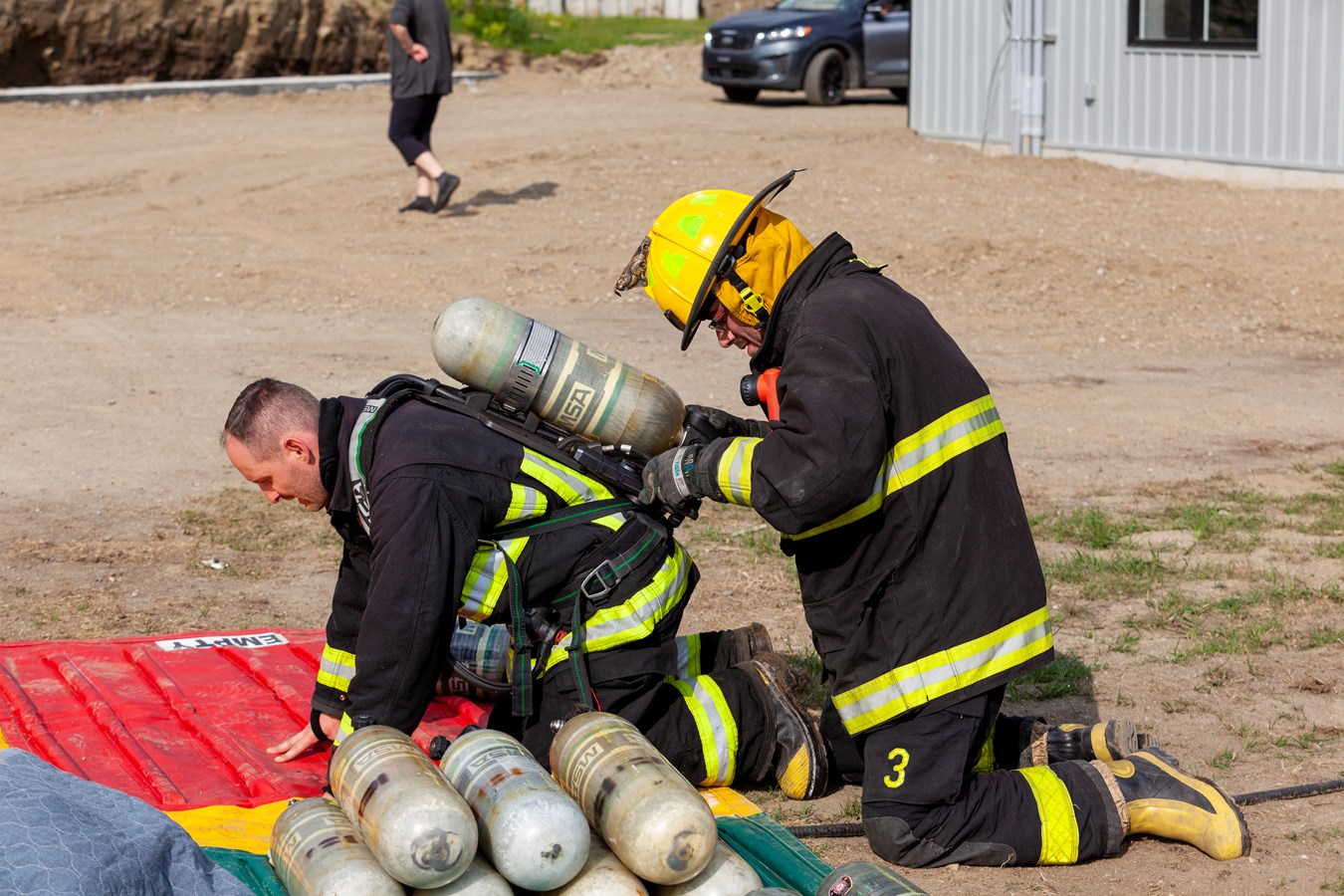 Saint-Frédéric: incendie dans un garage en construction