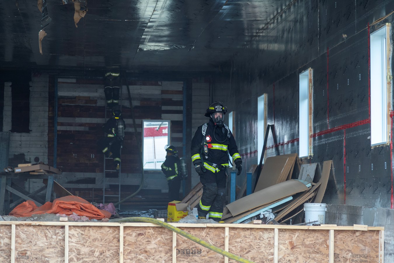 Saint-Frédéric: incendie dans un garage en construction
