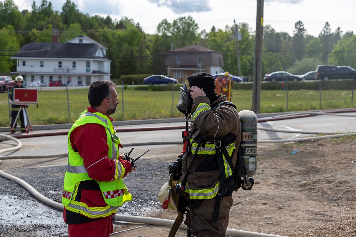Saint-Frédéric: incendie dans un garage en construction