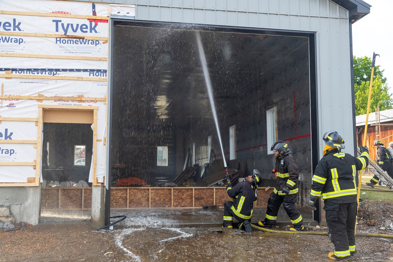 Saint-Frédéric: incendie dans un garage en construction