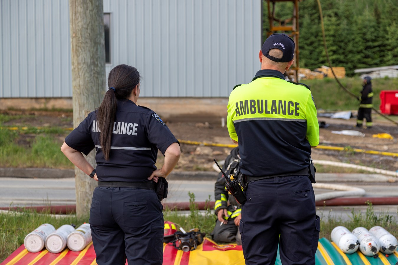 Saint-Frédéric: incendie dans un garage en construction