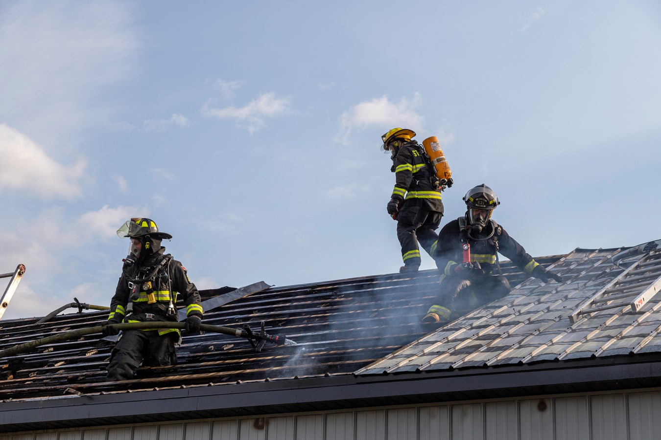 Saint-Frédéric: incendie dans un garage en construction