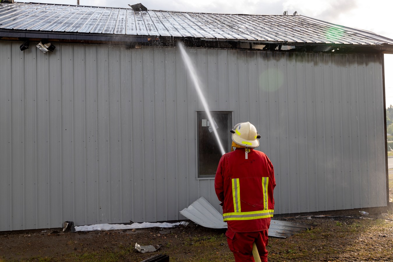 Saint-Frédéric: incendie dans un garage en construction