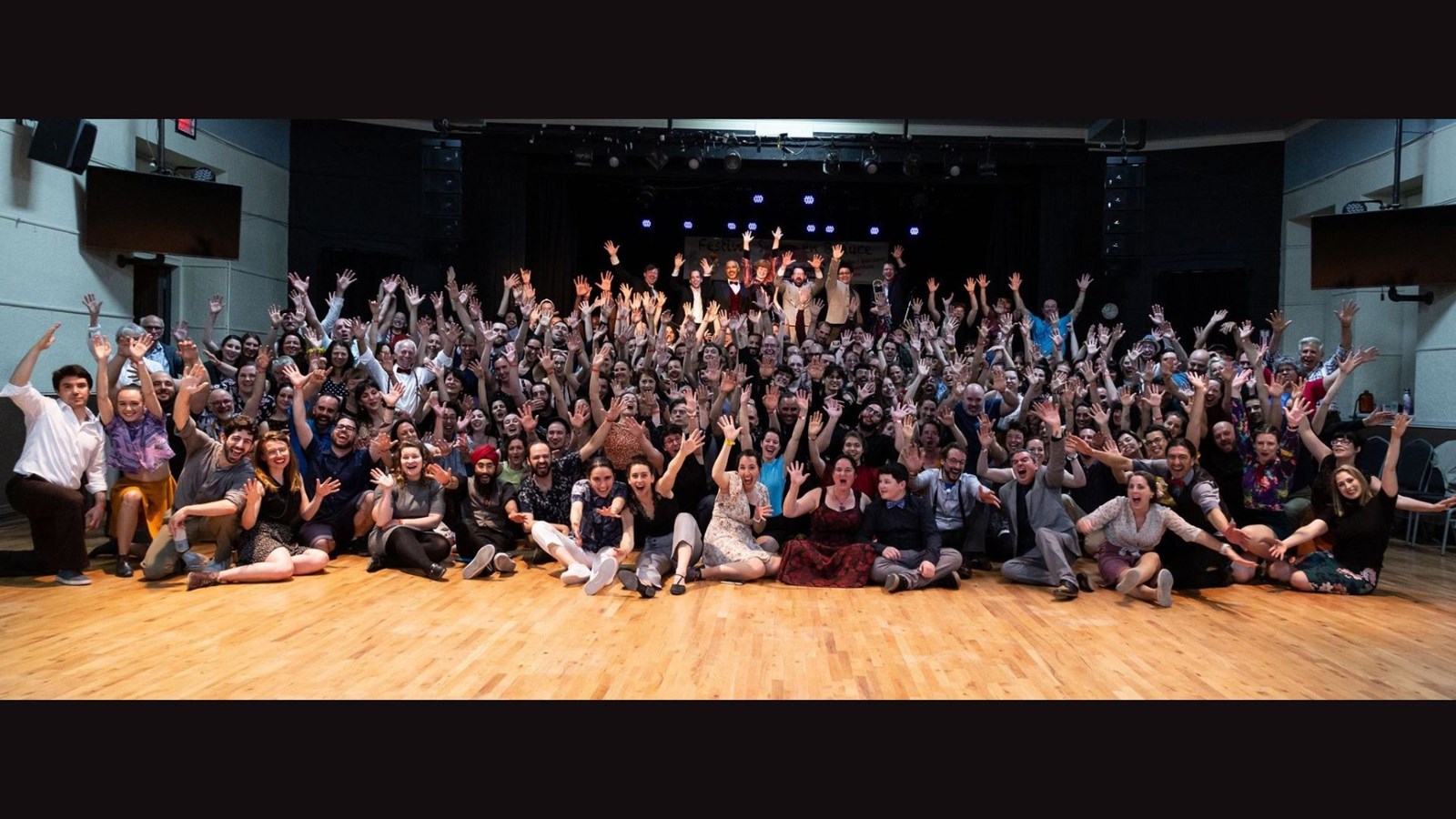 Les participants à la soirée du samedi soir