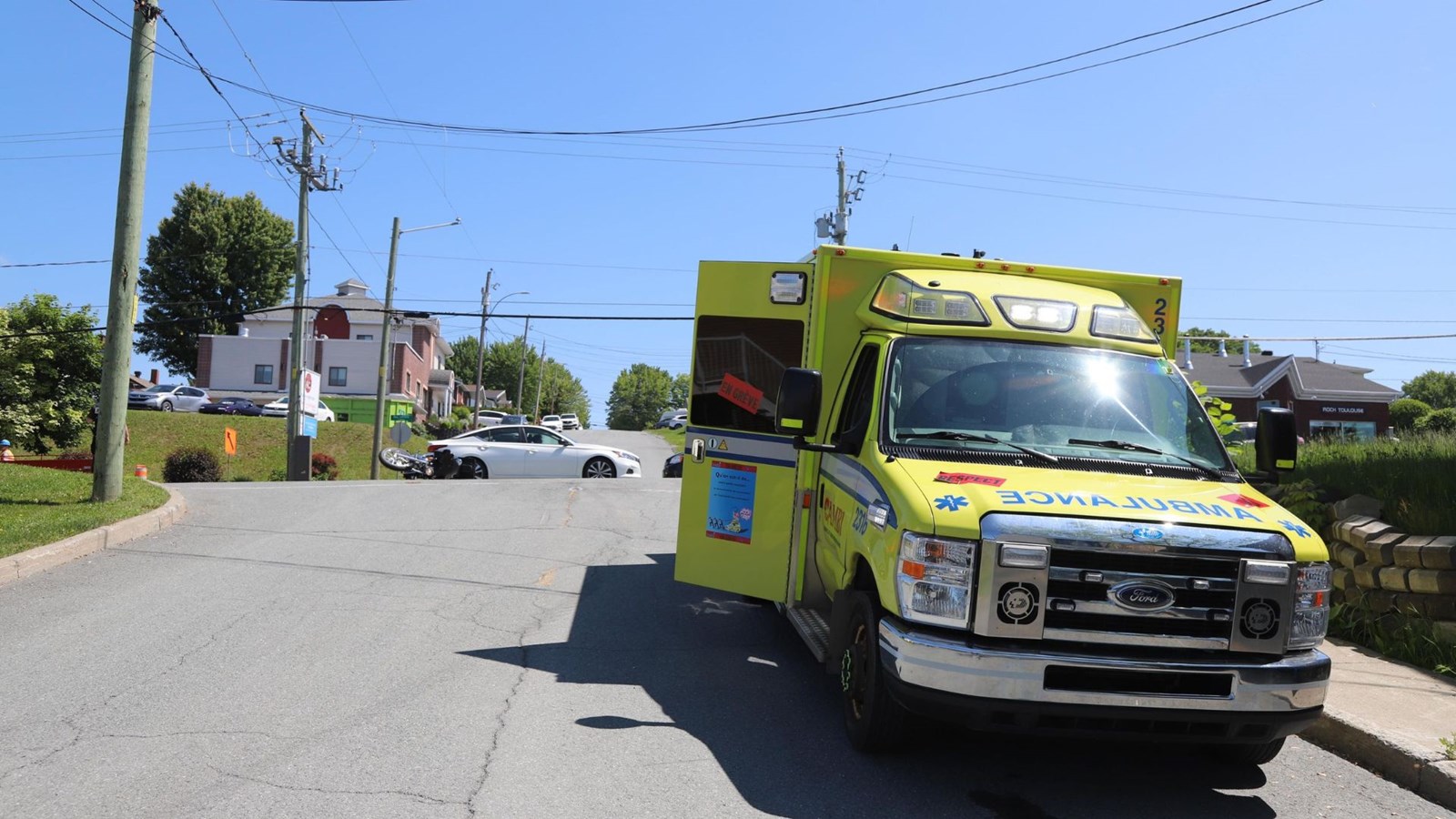 Accident sur le Boulevard Lacroix: un motocycliste blessé légèrement