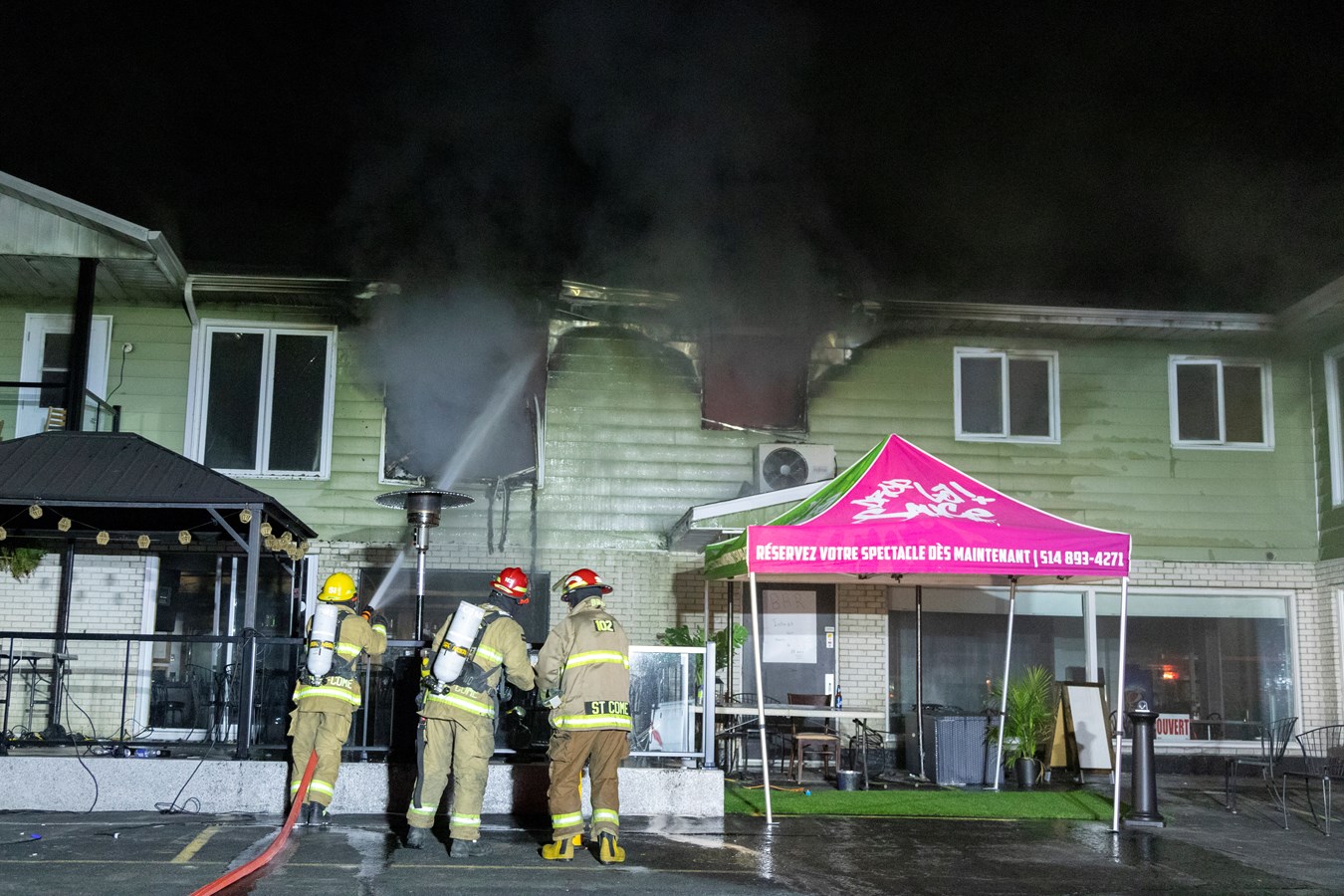 Incendie cette nuit à Saint-Côme Linière