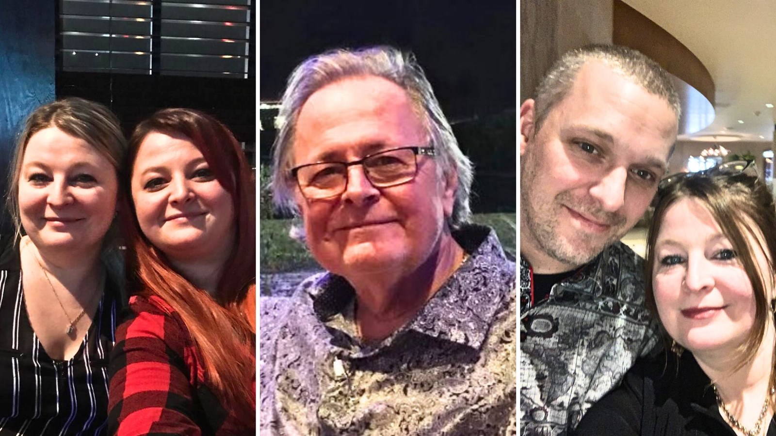 À gauche, les soeurs Geneviève et Valérie Poulin. Au centre, Alain Poulin. À droite, les propriétaires de la bijouterie et conjoints Dany Valcourt et Geneviève Poulin.