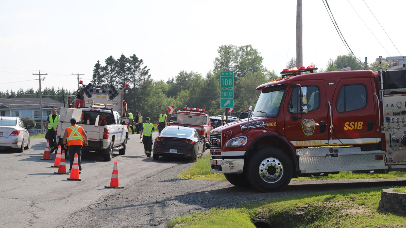 Grave accident à Beauceville impliquant deux motocyclistes