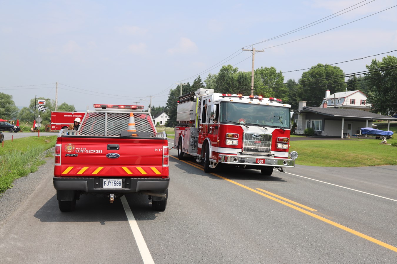 Un accident entre Saint-Georges et Notre-Dame-des-Pins