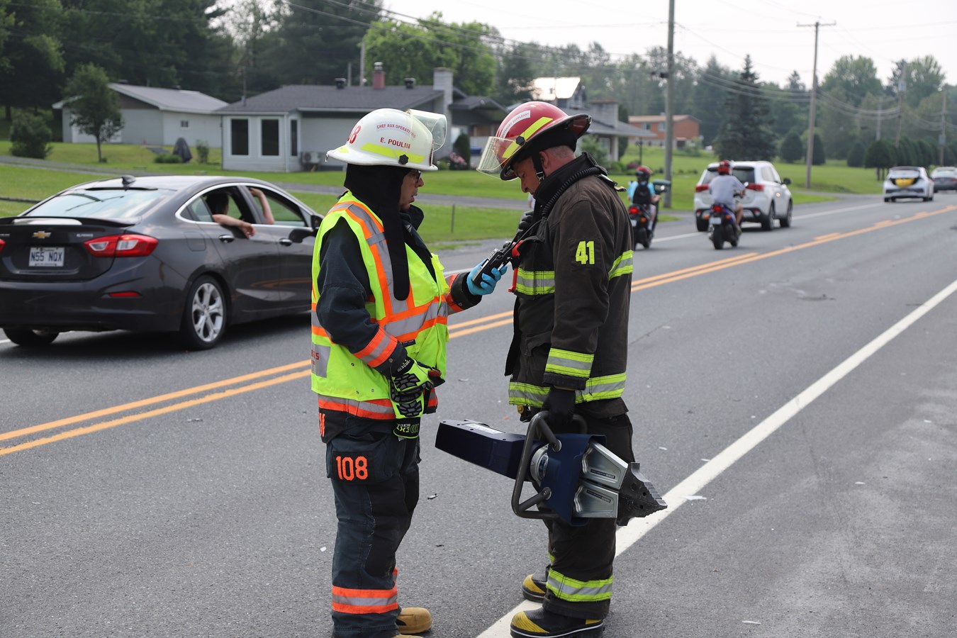 Un accident entre Saint-Georges et Notre-Dame-des-Pins