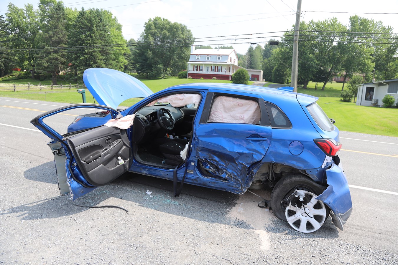 Un accident entre Saint-Georges et Notre-Dame-des-Pins