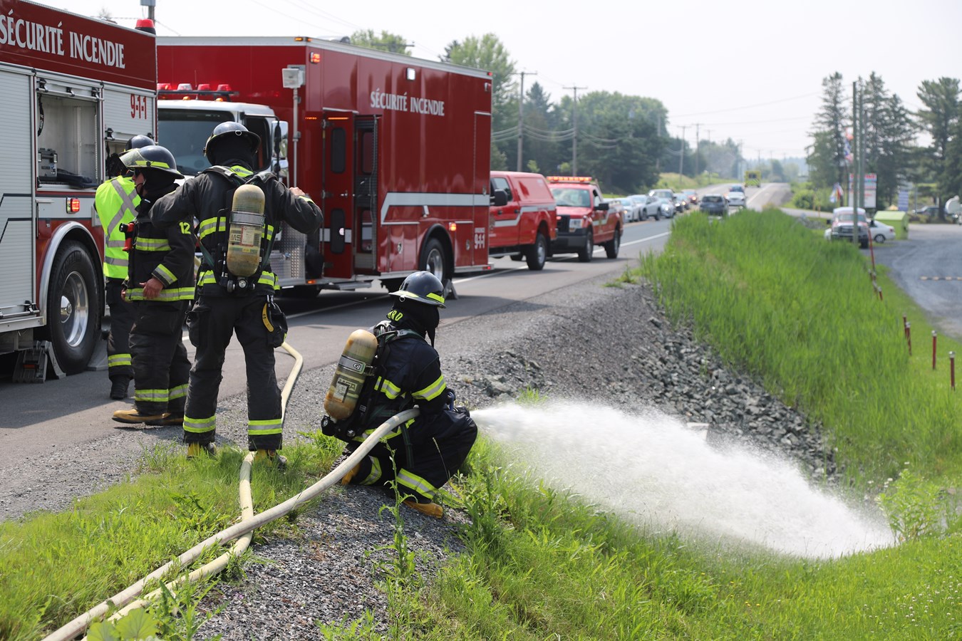 Un accident entre Saint-Georges et Notre-Dame-des-Pins