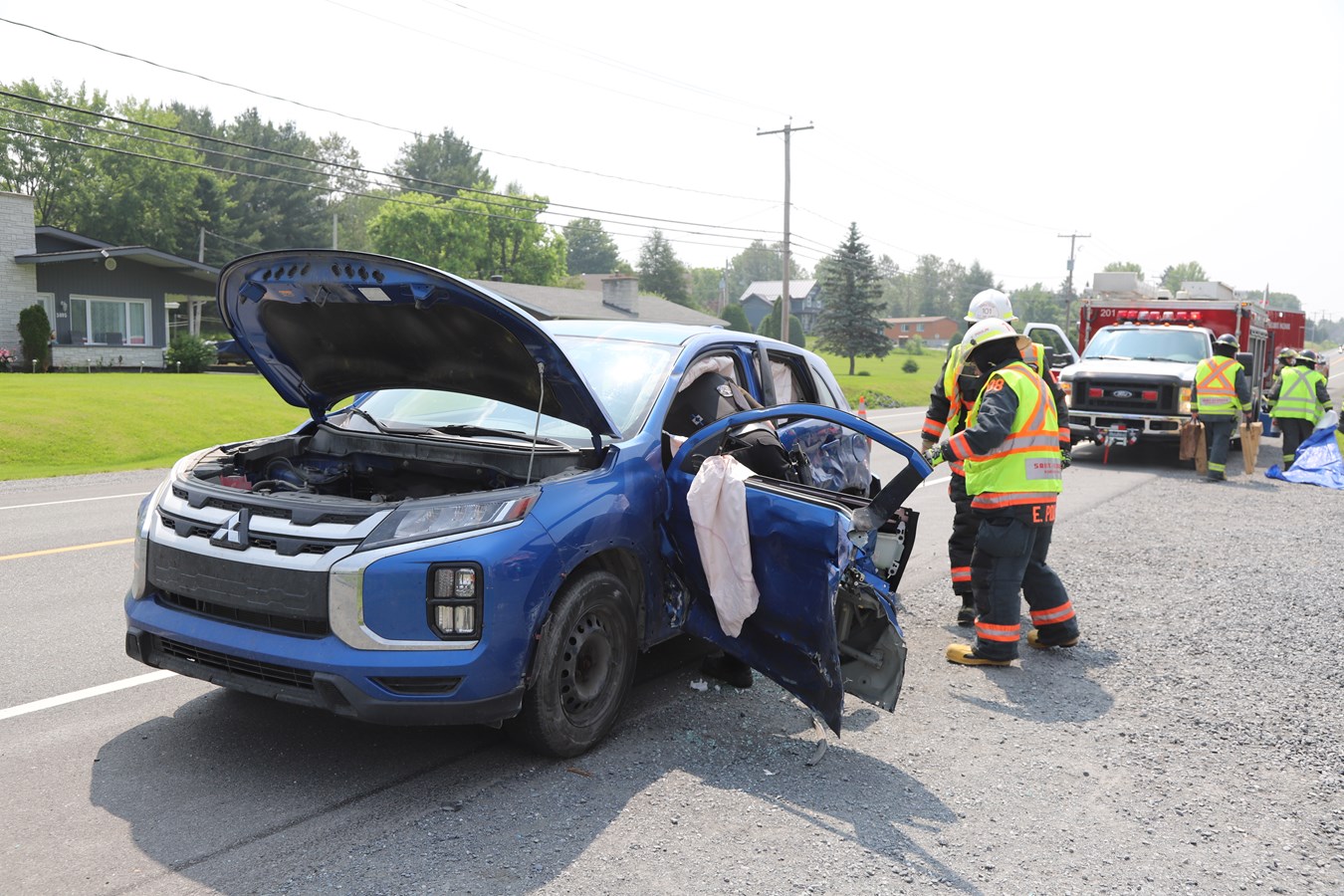 Un accident entre Saint-Georges et Notre-Dame-des-Pins