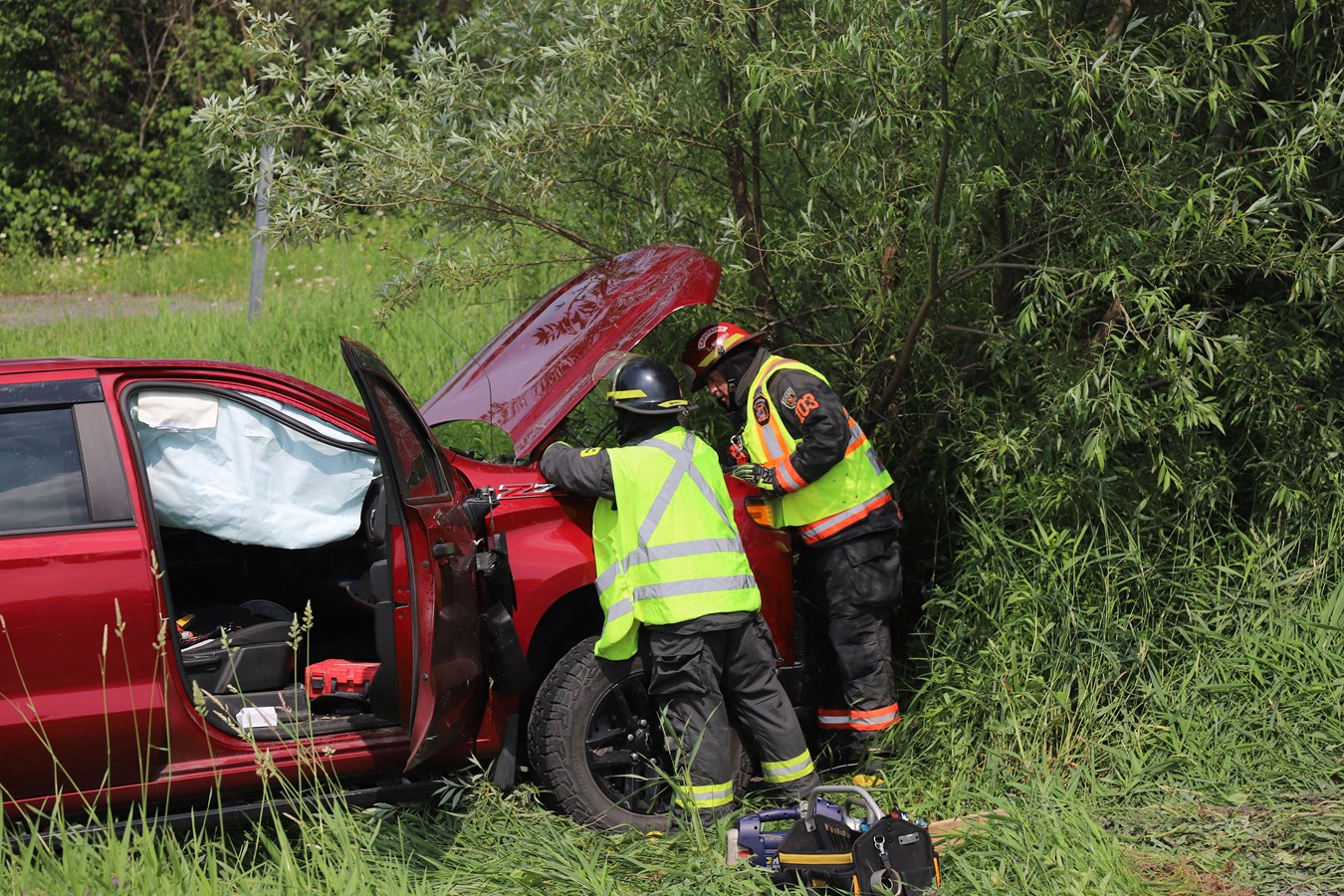 Un accident entre Saint-Georges et Notre-Dame-des-Pins