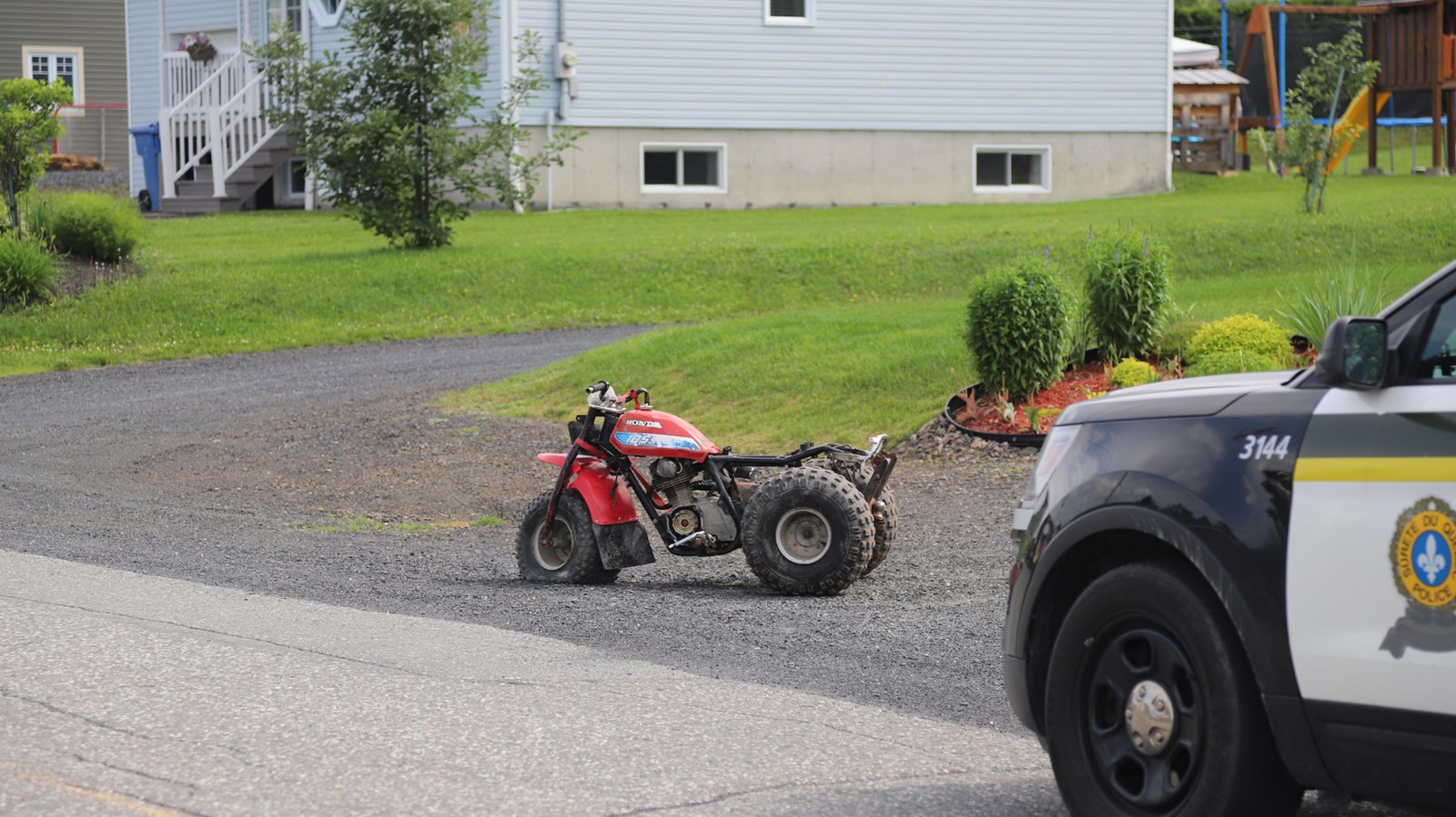 Saint-Benoit-Labre: une collision entre deux véhicules hors route fait un blessé mineur
