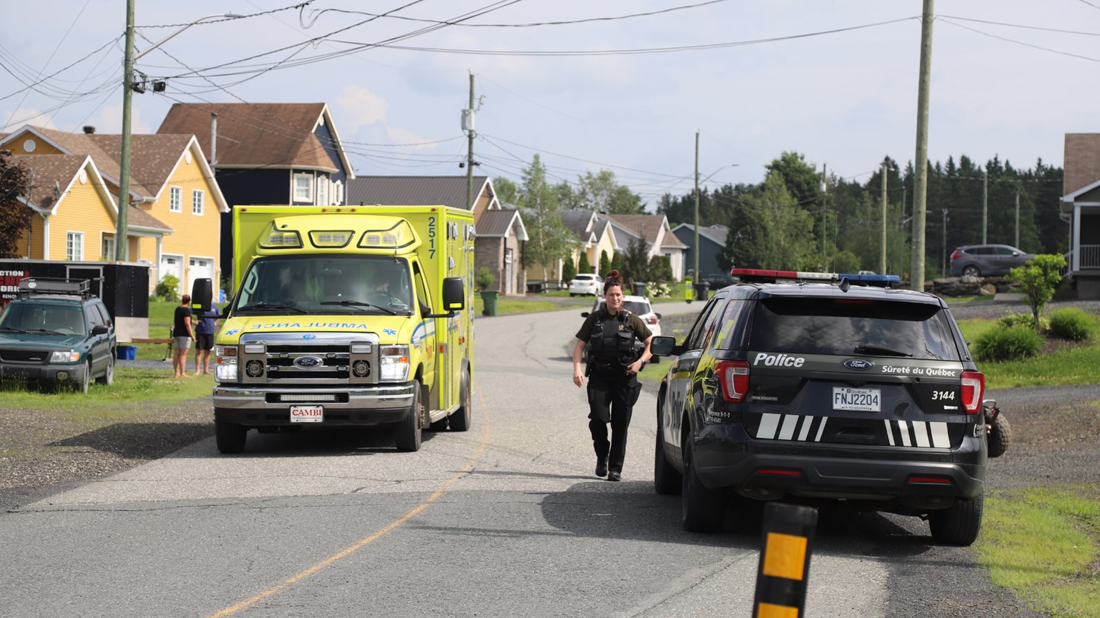 Saint-Benoit-Labre: une collision entre deux véhicules hors route fait un blessé mineur