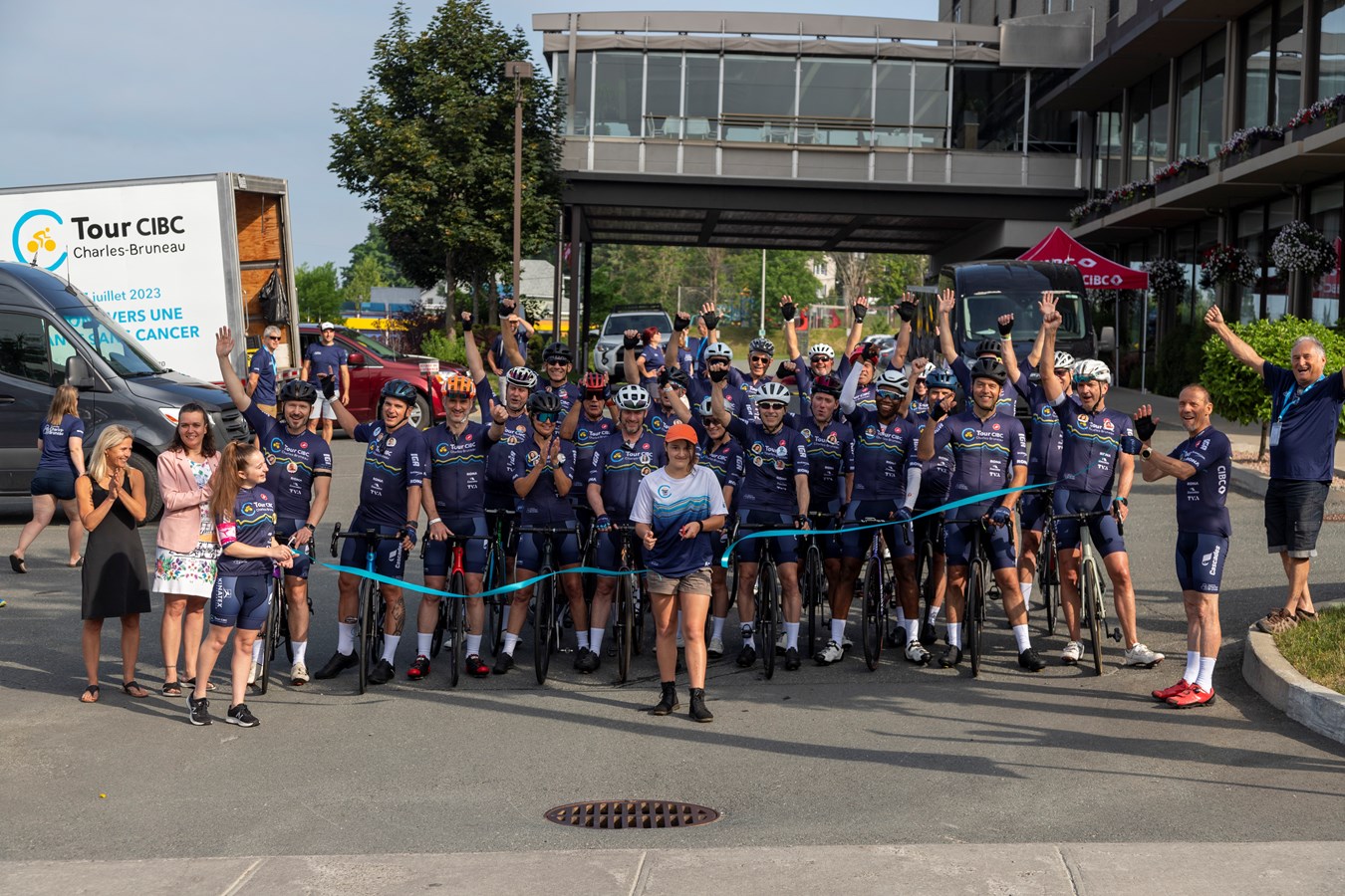 Le 27e Tour CIBC Charles-Bruneau est parti de Saint-Georges