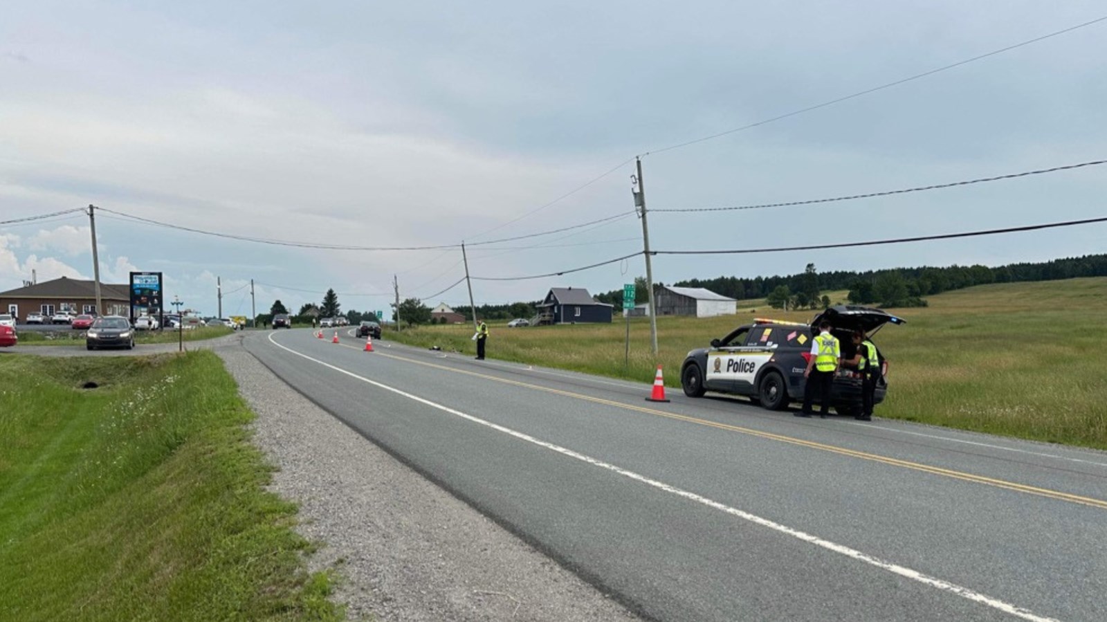Saint-Frédéric: un blessé grave après une chute à moto