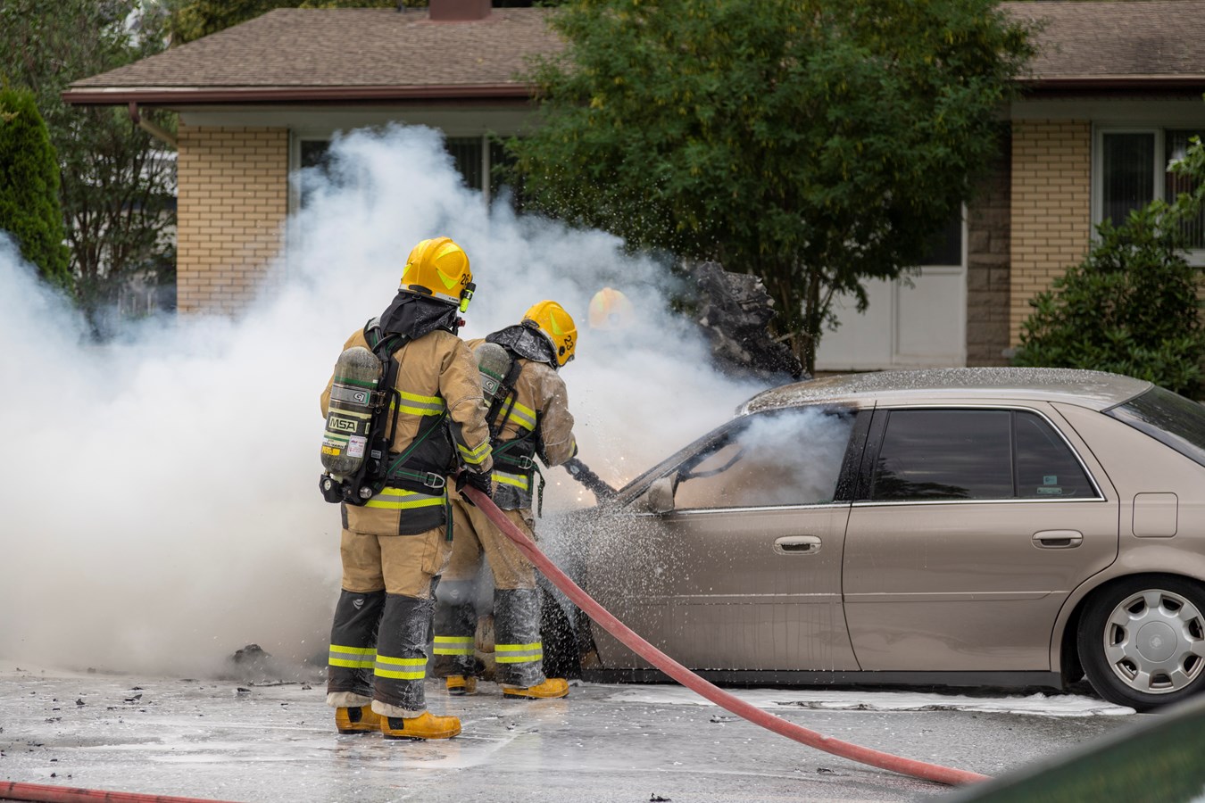 Un incendie de véhicule à Sainte-Marie