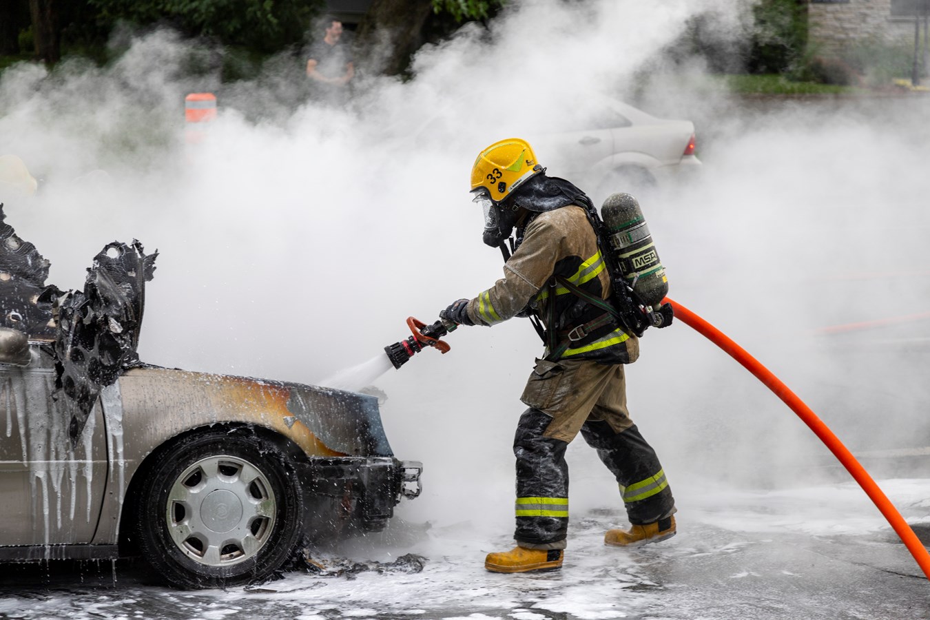 Un incendie de véhicule à Sainte-Marie