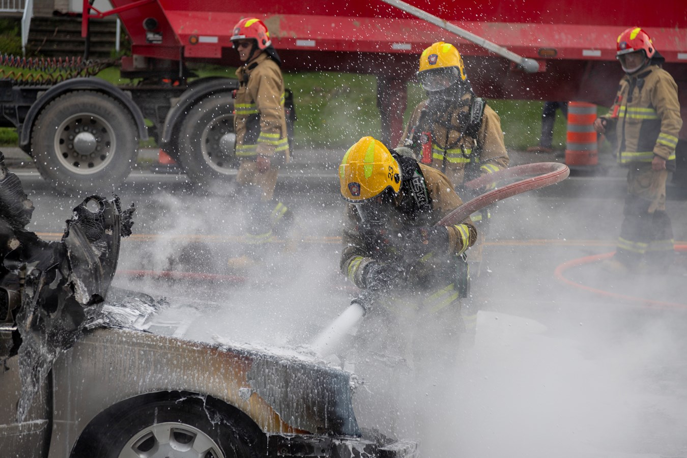 Un incendie de véhicule à Sainte-Marie