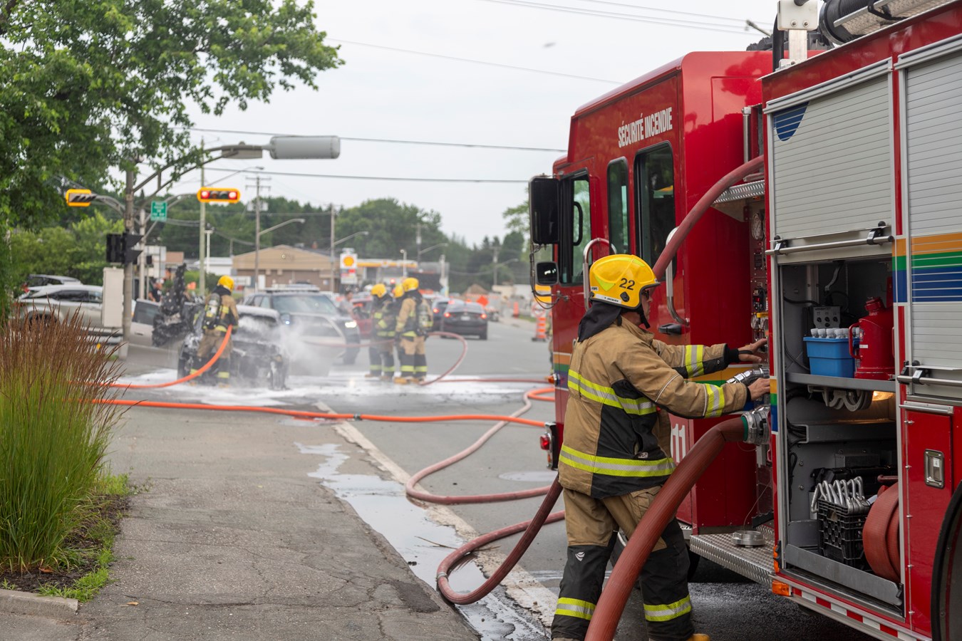 Un incendie de véhicule à Sainte-Marie
