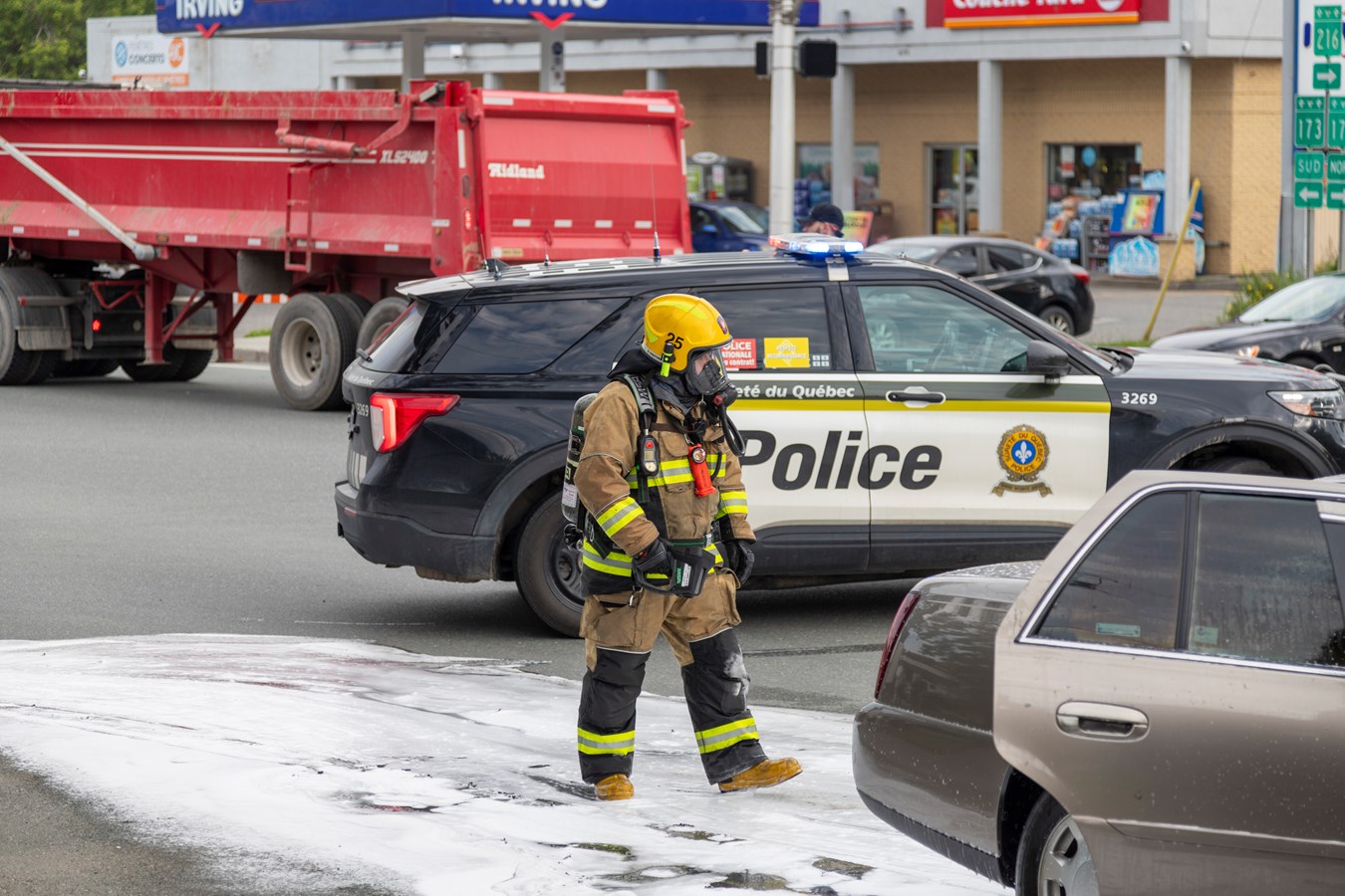 Un incendie de véhicule à Sainte-Marie