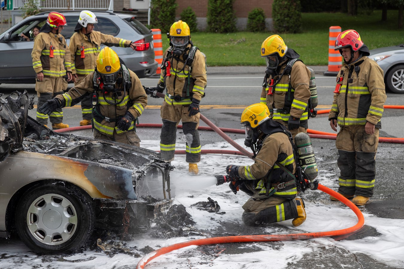 Un incendie de véhicule à Sainte-Marie