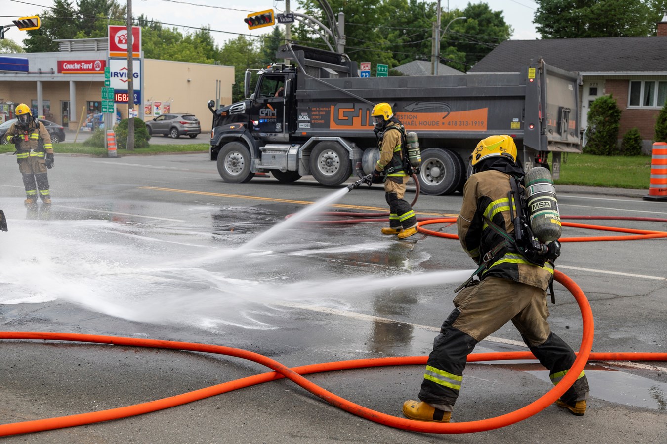 Un incendie de véhicule à Sainte-Marie